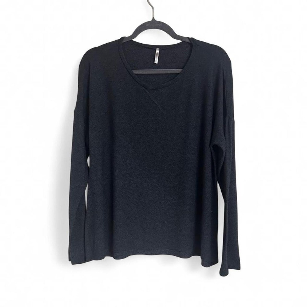BKE Women's Dark Gray Long Sleeve‎ Shirt Size Large